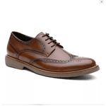 Sapato Casual Brogue em Couro Whisky