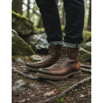 Bota Coturno Londres em Couro