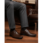 Sapato Social Austin Centuria Couro Café