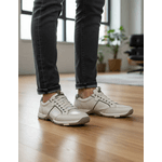 Sapatênis Cingapura Tamanho Especial em Couro Cru