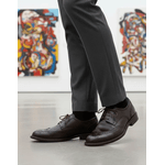 Sapato Social Brogue em Couro Café