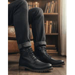 Bota Coturno Londres em Couro