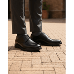 Sapato Social Derby em Couro Preto