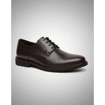 Sapato Social Derby Tamanho Especial em Couro Café 