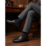 Mocassim Tamanho Especial Dakota Couro Preto