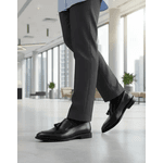 Mocassim Loafer Social Russia Bambolim Couro Preto