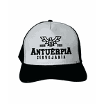 Boné Antuérpia Trucker Preto e Branco