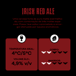 Irish Red Ale 600ml caixa C/ 6 (R$ 14,50 a unidade)