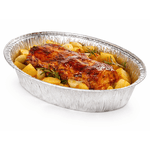 Bandeja Alumínio Assadeira Oval 4000 ml - Caixa 12 unidades 