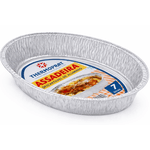 Bandeja Alumínio Assadeira Oval 7000 ml - Caixa 12 unidades
