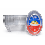 Bandeja Alumínio Assadeira Oval 7000 ml - Caixa 12 unidades