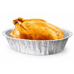 Bandeja Alumínio Assadeira Oval 7000 ml - Caixa 12 unidades