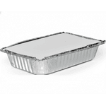 Bandeja de Alumínio Retangular 730ml Com Tampa