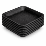 Bandeja de Isopor Preta R1 S/ Absorção - 400 unidades