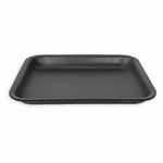 Bandeja de Isopor Preta R2 S/ Absorção - 400 unidades