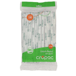 Canudo sache Branco - Flexível c/ 100 unidades.
