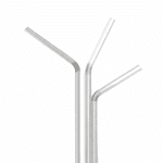 Canudo sache Branco - Flexível c/ 100 unidades.