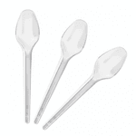 Colher Sobremesa Acrílico 12,5 cm - 50 unidades