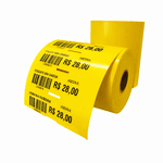 Etiqueta de Gôndola Amarela - 30 mts - 1 rolo