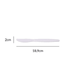 Faca master branca 18 cm - 25 unidades