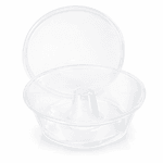 Forma Pudim forneavel C/ Tampa - 10 unidades.