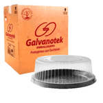 Embalagem Plástica para Bolos G 50 MM Preto - GALVANOTEK