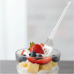 Garfo Sobremesa Branco - 50 unidades