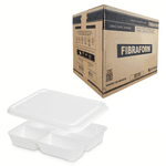 Bandeja Térmica HF 100/4 - C/ Tampa 1.100ml - 100 unidades