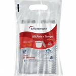 Kit Pote Redondo 350 ml - CRISTALCOPO