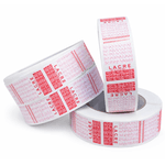 Lacre de Segurança 30 x 90 Vermelho - 500 unidades