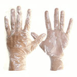 Luva de Plástico Descartável - 100 unidades