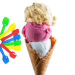 Pazinha Plástica para Sorvete Colorida 