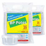 Kit Pote Redondo 1,5L C/ Tampa - RIOPLASTIC