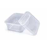 Pote Retangular Com Tampa 150ml - 24 unidades