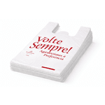 Sacola Plástica Branca "Volte Sempre" 38x50