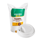 Tampa Para Copo de Papel 120 ml - INOVEN - 25 unidades