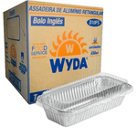 Bandeja Alumínio C/ Tampa Pet - WYDA - 50 unidades