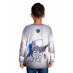 CAMISA DE PESCA GOREUPEGO CINZA INFANTIL