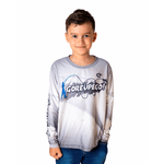 CAMISA DE PESCA GOREUPEGO CINZA INFANTIL