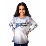 CAMISA DE PESCA GOREUPEGO CINZA INFANTIL