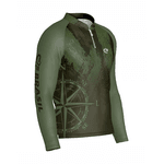 CAMISA DE PESCA LINHA EXTREME PRÓ CAMUFLADO VERDE UNISSEX TRADICIONAL