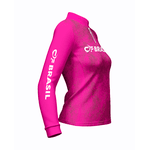 CAMISA DE PESCA LINHA EXTREME PRÓ ROSA SHOCK FEMININA