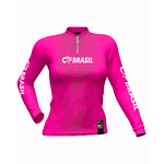 CAMISA DE PESCA LINHA EXTREME PRÓ ROSA SHOCK FEMININA