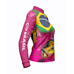 CAMISA DE PESCA LINHA EXTREME PRÓ FÚCSIA DA PÁTRIA PINK FEMININA