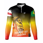 CAMISA DE PESCA LINHA EXTREME PRÓ AMAZÔNIA AMARELA UNISSEX TRADICIONAL