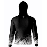 CAMISA DE PESCA LINHA EVOLUTION COM CAPUZ E BUFFER PRETO UNISSEX TAMANHO TRADICIONAL