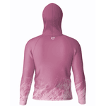 CAMISA DE PESCA LINHA EVOLUTION COM CAPUZ E BUFFER ROSA TAMANHO TRADICIONAL