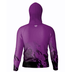 CAMISA DE PESCA LINHA EVOLUTION COM CAPUZ E BUFFER CAMUFLADO ROXO TAMANHO TRADICIONAL