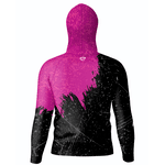 CAMISA DE PESCA LINHA EVOLUTION COM CAPUZ E BUFFER PINK COM PRETO TAMANHO TRADICIONAL