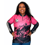 CAMISA TAL MAE TAL FILHA MANGA LONGA ROSA PRETO